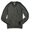 American Rag Mens V-Neck Sweater - Med Gry Hth -