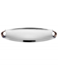 Polished aluminum alone makes Rivet serveware a standout, but with contrasting bronze handles and a sleek yet generously proportioned silhouette, this Dansk oval server embodies modern sophistication. (Clearance)