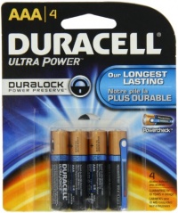 Duracell Ultra Power Aaa Batteries 4 Count (Pack of 2)