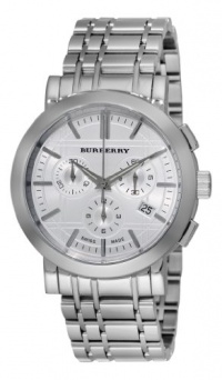 Burberry Men's BU1372 Heritage Silver Chronograph Dial Bracelet Watch