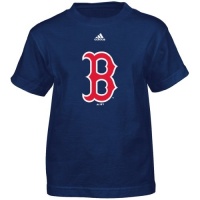 MLB Youth Boston Red Sox Team Logo S/S Tee (Navy, Small)