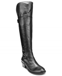 Smooth, sleek and stylish. The Bollo 2 tall riding boots by Vince Camuto offer a flattering silhouette and wide-calf design that complements any look and provides a comfortable fit.