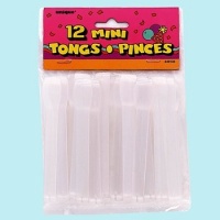 Clear Mini Tongs Party Accessory