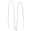 Sterling Silver Ear Threads Threaders 4 Inch / Add A Bead