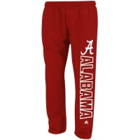 NCAA Alabama Crimson Tide Big Block Fleece Sweatpants - Crimson