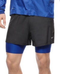 Rev up your workout wardrobe. These Dri-Fit shorts from Nike keeps you cool, comfortable and confident. (Clearance)