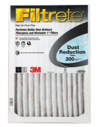 Filtrete Dust Reduction Filter, 300 MPR, 12-Inch by 12-Inch by 1-Inch, 6-Pack