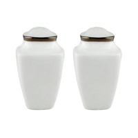 Lenox Solitaire Square Salt and Pepper Set, White