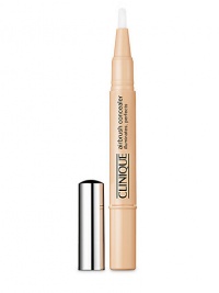 Airbrush Concealer Illuminates, Perfects. Instantly helps soften the look of fine lines and wrinkles. Light-diffusing optics brighten shadows. Creamy-light formula flows through for smooth brush-ons. Opthamologist tested. .05 oz. 