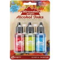 Ranger Adirondack Brights Alcohol Ink 1/2-Ounce 3/Pkg, Dockside Picnic