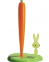 A di Alessi Bunny and Carrot Paper Towel Holder, Green