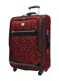 Ricardo Beverly Hills Luggage Savannah 24 Inch 2-Compartment Spinner Upright, Ruby Leopard, Large