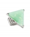 GUESS Silver-Tone and Mint Triangular Statemen, POP COLOR