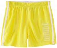 Puma - Kids Girls 7-16 Dazzle Short, Yellow, Large