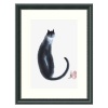 Chinese Cat II Framed Wall Art by Cheng Yan - 12.96W x 16.46H in.