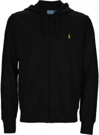 Polo Ralph Lauren Men's Classic Lightweight Full-zip Mesh Hoodie (Large, Polo Black)