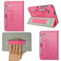 ProCase Galaxy Tab 2 7.0 Case Ultra Slim Folio Leather Case Cover for Samsung Galaxy Tab 2 7.0 GT-P3113 Tablet (Pink, Ultra Slim Smart Cover)