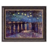 Starry Night On Rhone Canvas Wall Art by Vincent van Gogh - 24W x 20H in.