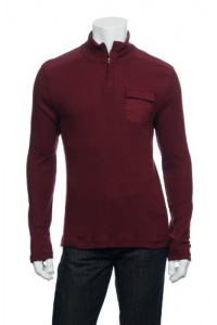 Alfani Burgundy Pullover Shirt , Size Large