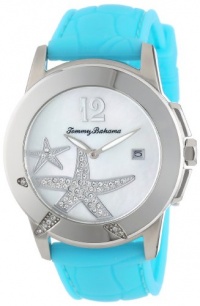 Tommy Bahama Swiss Women's TB2140 Bimini Starfish Round Silver Dial Blue Strap Watch