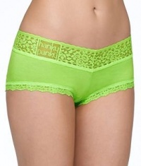 Hanky Panky Logo To Go Boyshorts, S, Lime