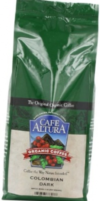 Cafe Altura Organic Coffee, Colombian Dark, Whole Bean, 32-Ounce Bag