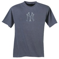 MLB New York Yankees Adult Short Sleeve Pigment Dye Tee, Road Gray