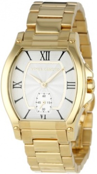 Vince Camuto Women's VC/5050SVGB Cushion Shaped Gold-Tone Bracelet Watch