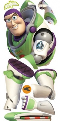 ROOMMATES RMK1786GM Disney Toy Story Buzz Peel and Stick Giant Wall Decal with Personalization