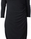 Lauren Ralph Lauren Women's Essentials Jersey Dress 2 Black [Apparel]