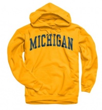 Michigan Wolverines Gold Arch Hooded Sweatshirt