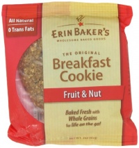 Erin Baker's Breakfast Cookies, Fruit & Nut, 3-Ounce Individually Wrapped Cookies (Pack of 12)