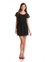 BCBGeneration Women's Lace Sleeve Dress