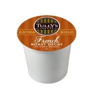 Tully's Coffee Dark Roast Extra Bold K-Cup for Keurig Brewers, French Roast Decaf Coffee (Pack of 96)