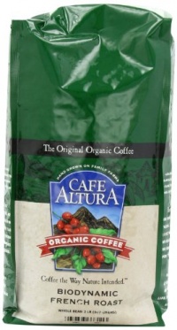 Cafe Altura Organic Coffee, Biodynamic French Roast, Whole Bean, 32-Ounce Bag