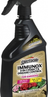 Spectracide 62325 Immunox 3-in-1 Insect and Disease Control for Plants Plus Fertilizer, 32-Ounce Spray