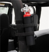 Smittybilt 769540 Black Roll Bar Holder for 2.5 lbs. Fire Extinguisher