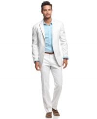 Lightweight pants like these from INC International Concepts are an ideal addition to your summer suit style.