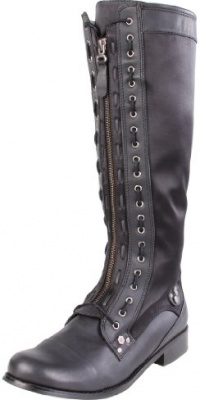 CK Jeans Women's Zoe Mid-Calf Boot,Black,38.5 EU/7.5 B US