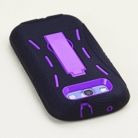 Samsung Galaxy S III Hybrid Case with KickStand Purple