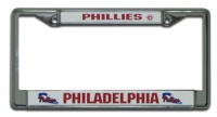 MLB Philadelphia Phillies Chrome License Plate Frame