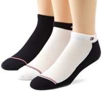 Tommy Hilfiger Men's 3 Pack Target Cushion Fashion Ped Socks