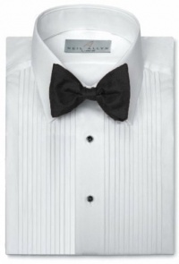 Neil Allyn Mens Tuxedo Shirt Poly/Cotton Laydown Collar 1/4 Inch Pleat