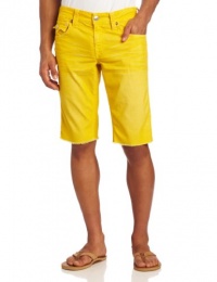 True Religion Men's Ricky Cut Off Fashion Cord Short In Pineapple