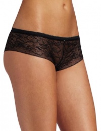 Calvin Klein Women's Naked Glamour All Lace Hipster Brief, Black, Large