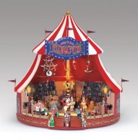 Mr. Christmas World's Fair Animated Musical Big Top Circus Table Top Decoration