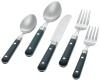 Ginkgo Le Prix 5-Piece Stainless Steel Flatware Place Setting, Green, Service for 1