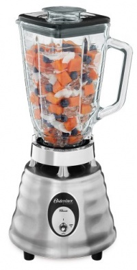 Oster 4093-008 5-Cup Glass Jar 2-Speed Beehive Blender, Brushed Stainless