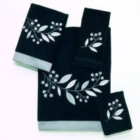 Avanti Madison Bath Towel, Black