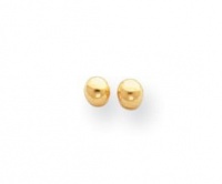 14K Yellow Gold 3mm Ball Stud Earrings safety backs